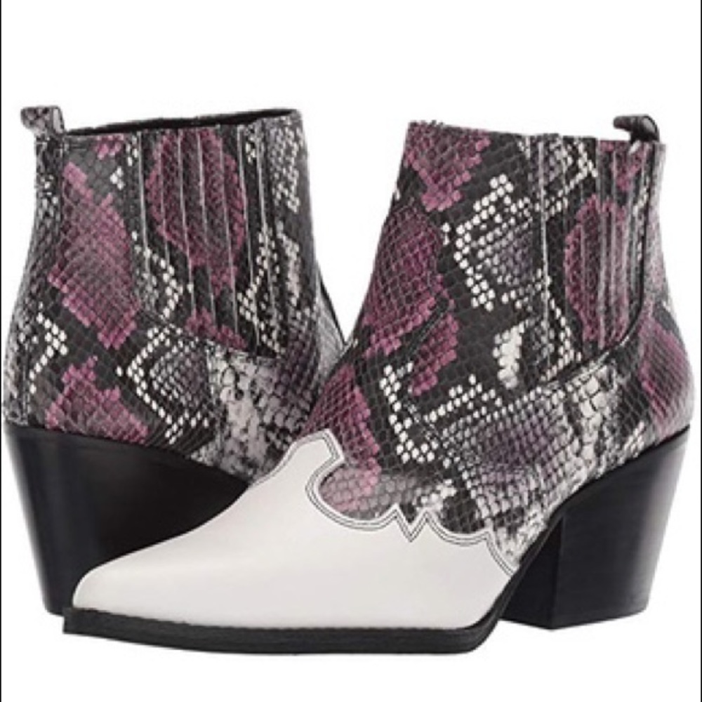 Sam Edelman Women's Shoes Berry Snake Print SIZE 8